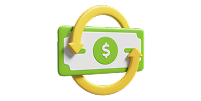 money with arrows icon