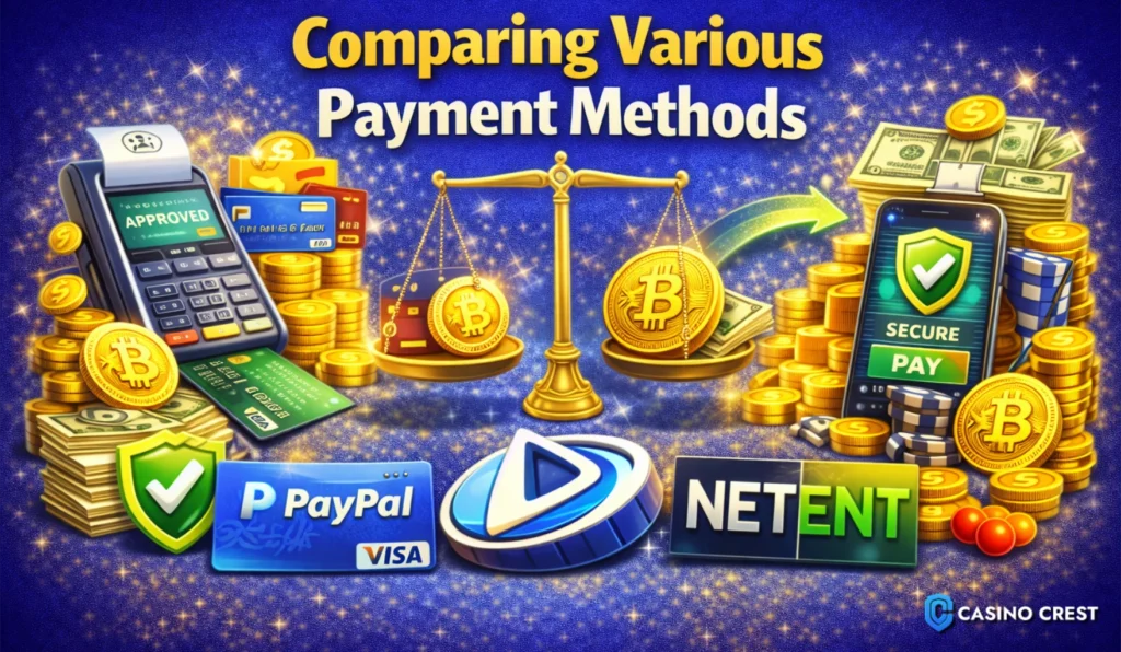 Comparing casino payment methods