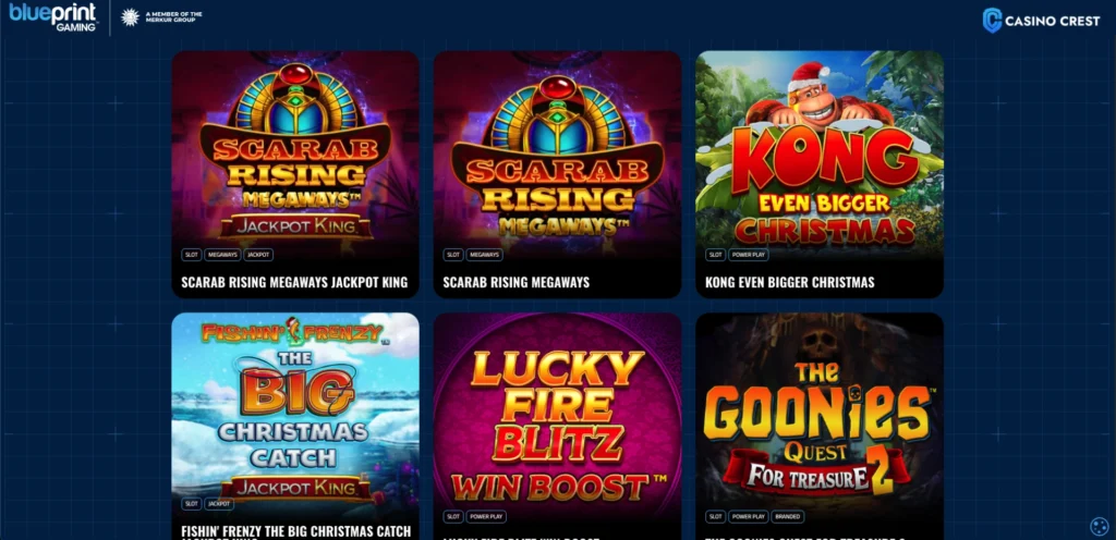 Blueprint Gaming Slot Provider, Blueprint Gaming Casino Crest