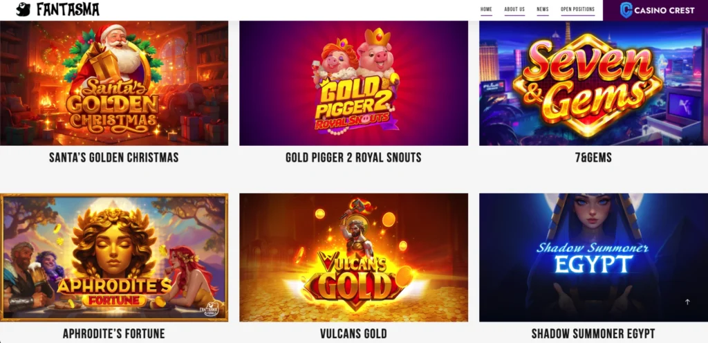 Fantasma Gaming Slot Provider, fantasma Gaming Casino Crest