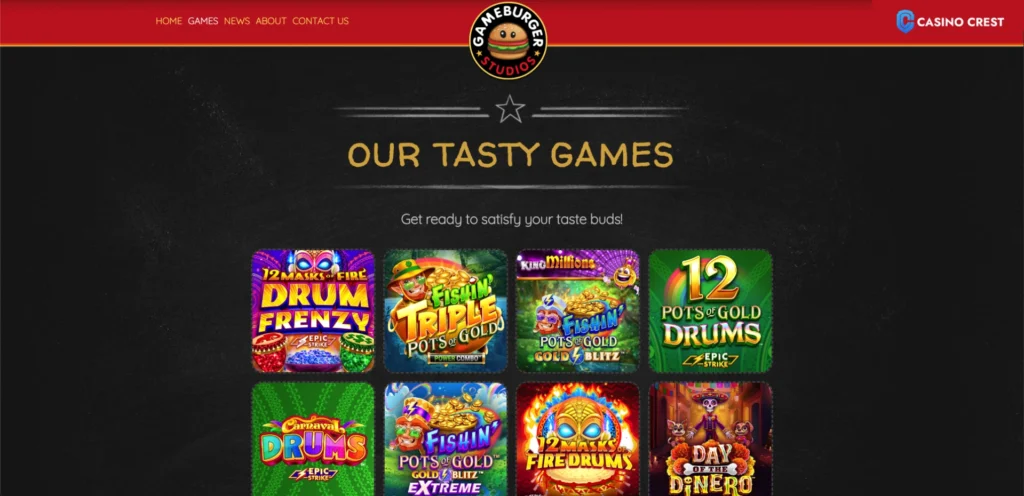 Gameburger Studios Slot Provider, Gameburger Studios Casino Crest