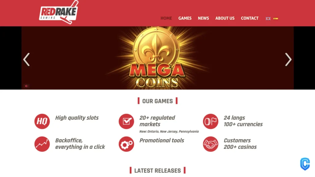 Red Rake Gaming homepage