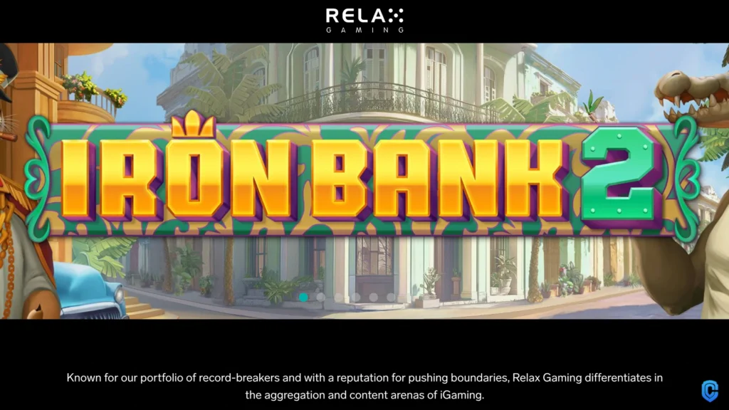 Relax gaming software provider, iron bank 2 slot,
