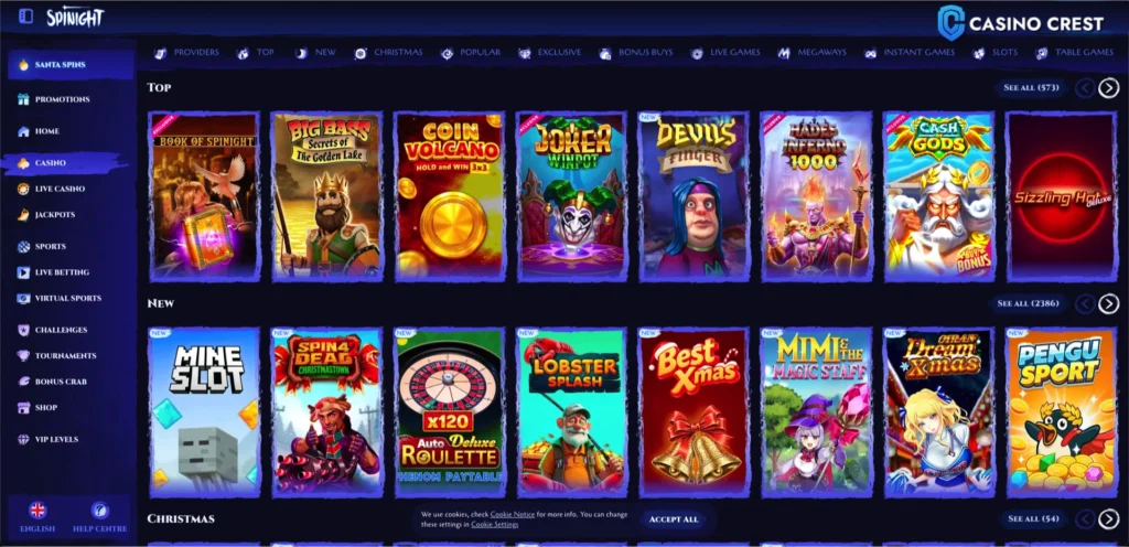 Spinight online casino, spinight online casino crest