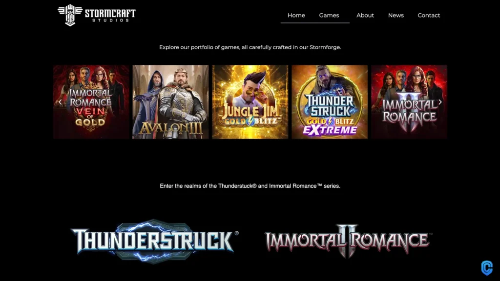 Stormcraft studios software provider games view