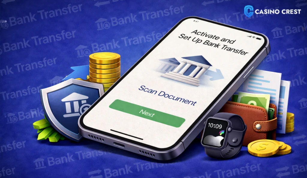 Bank Transfer Set Up Casino Crest Payment Method