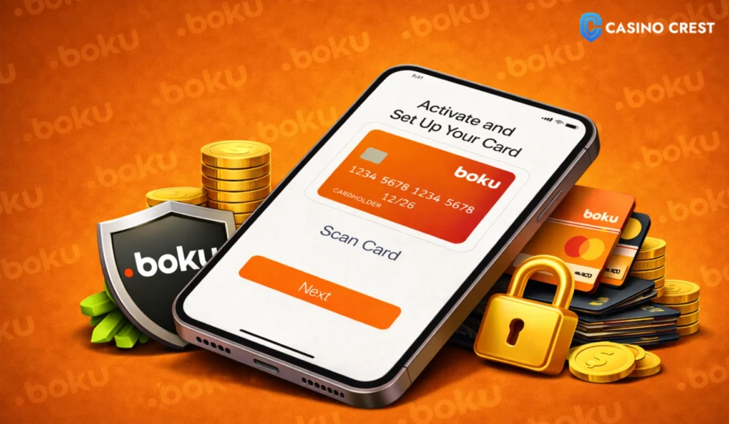 boku casino crest, bocu activate card