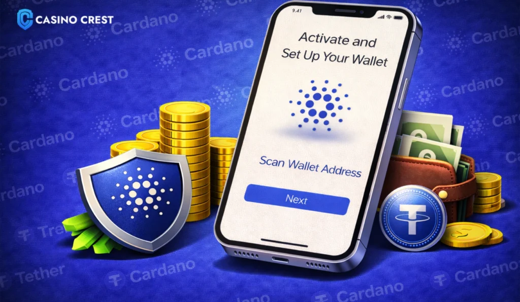 Cardano wallet set up casino payment method casino crest, Cardano casino crest