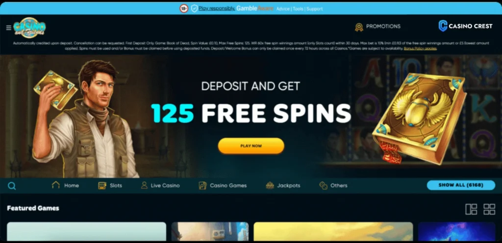 casinoandfriends online lobby, casinoandfriends online casino crest