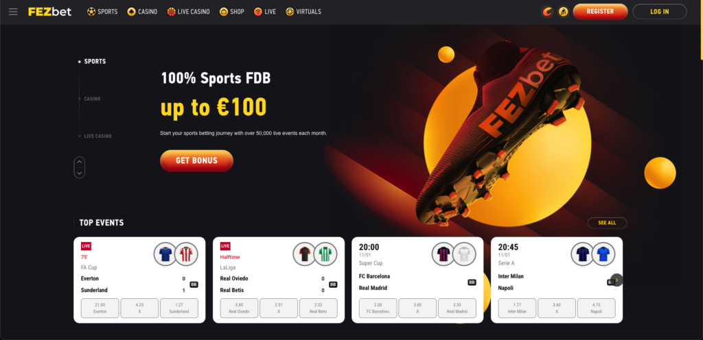 FezBet Online Casino Crest Fezbet casino Lobby