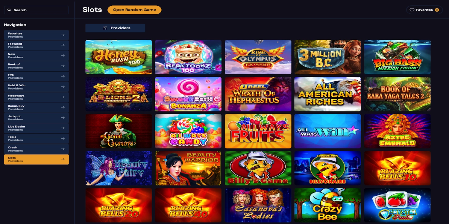Golden Lion casino slots library
