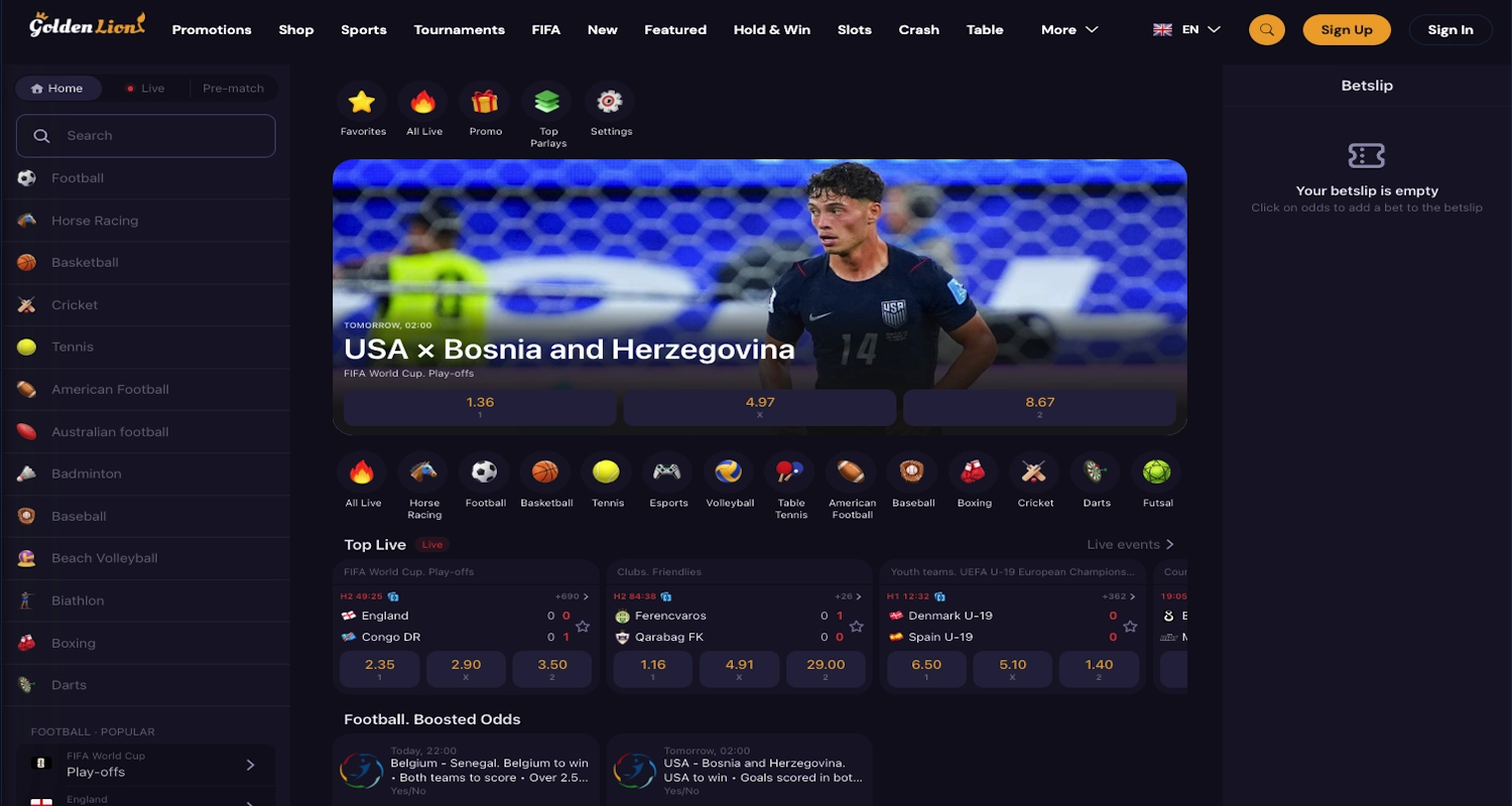 Golden Lion casino sports betting