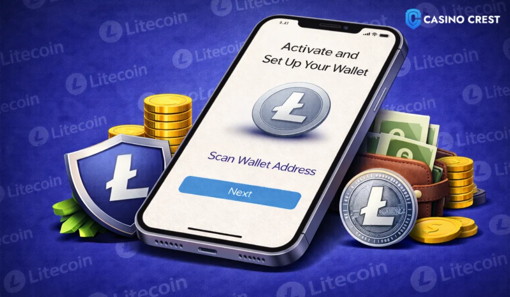 litecoin wallet set up casino crest payment method