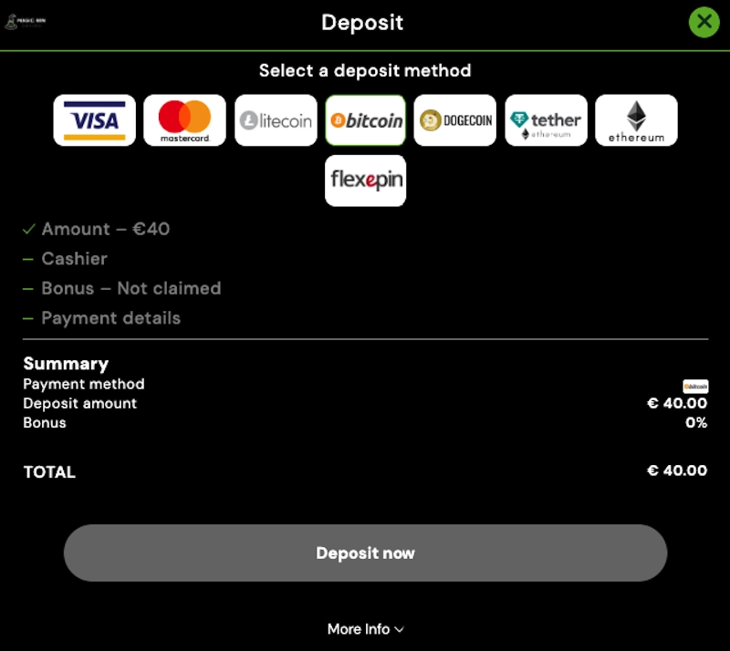 MagicWin casino payment