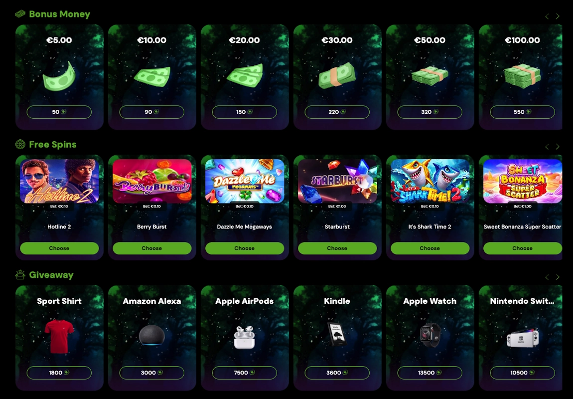 MagicWin casino shop