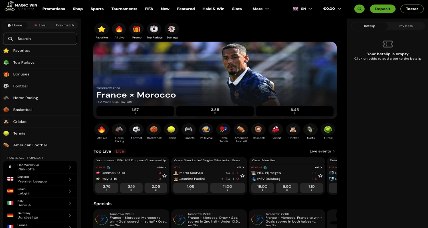 MagicWin casino sports betting