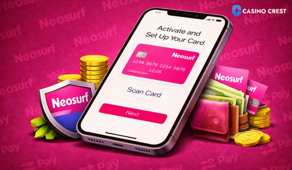 neosurf set up card asino crest payment method