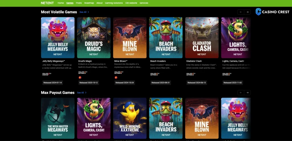 NetEnt Online casino Software Provider, NetEnt Casino Crest