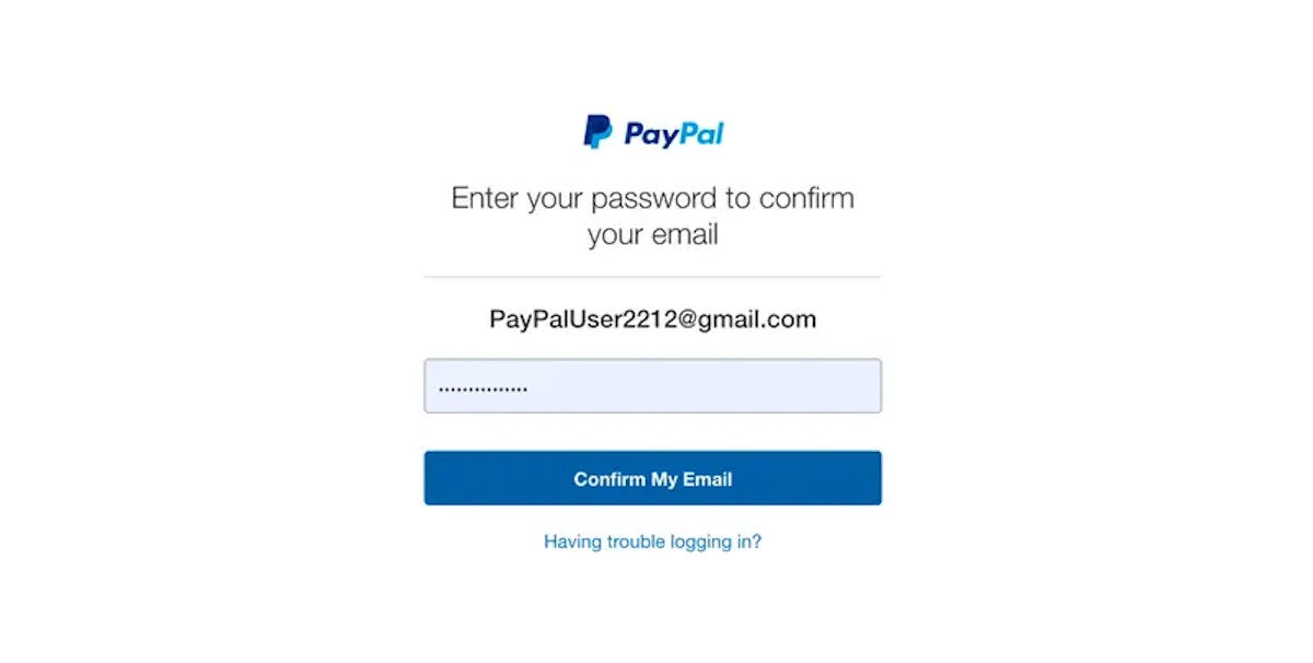 PayPal account creation step 3