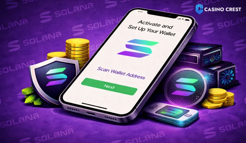 Solana wallet setup Casino Payment Method casino Crest
