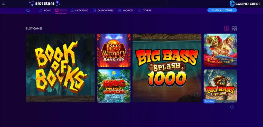 SlotStars online casino, SlotStars online casino crest