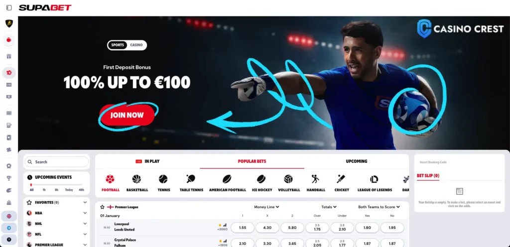 SupaBet Online Betting, Supabet casino crest