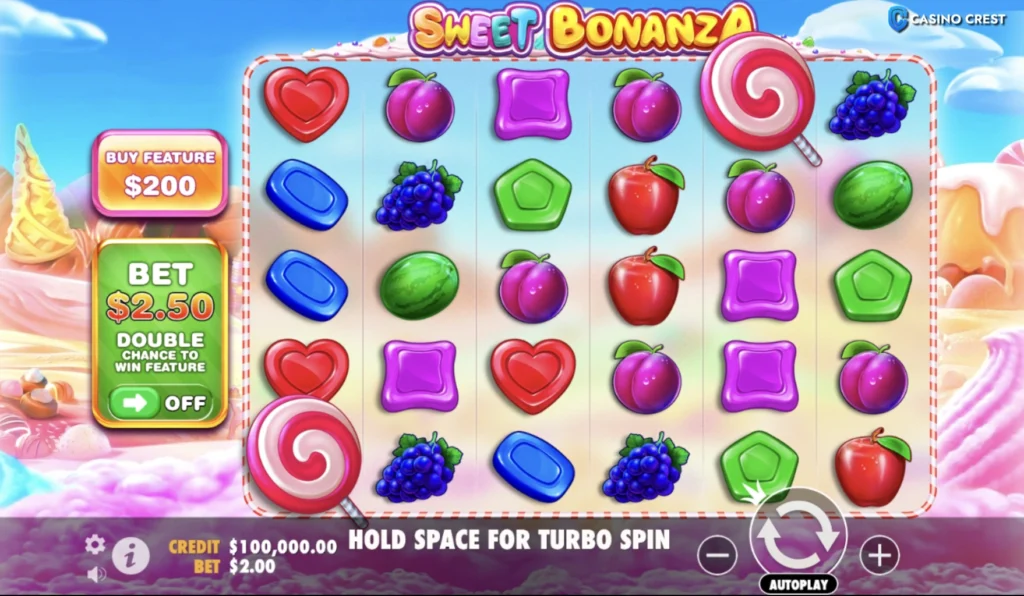 Sweet Bonanza Slot game, Sweet Bonanza Online Slot Casino Crest