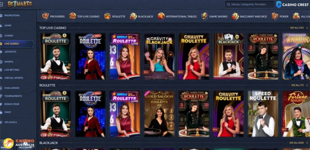 Betwards casino, betwards online casino games, betwards casino crest