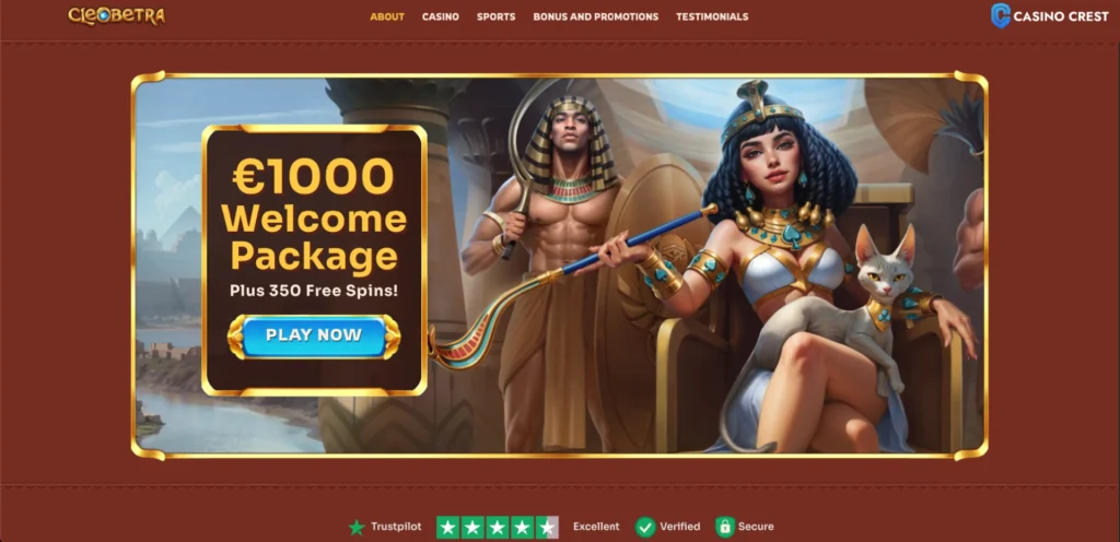 Cleobetra Casino Lobby, CLeobetra Casino Crest