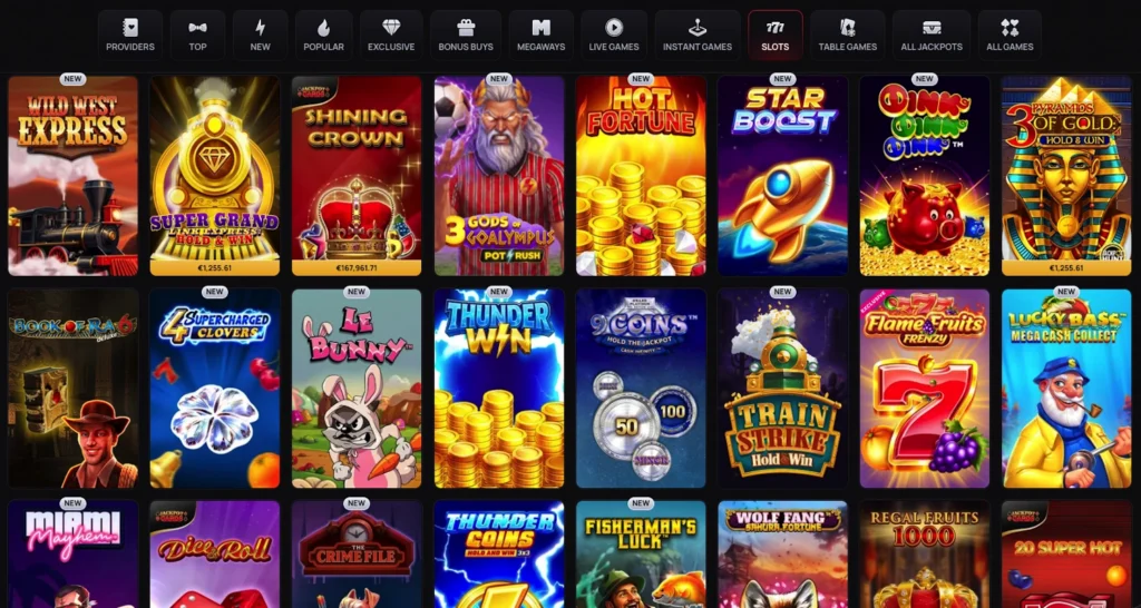 Casinova Casino slots library
