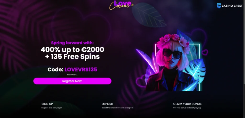 Love Casino Lobby, Love Casino Crest