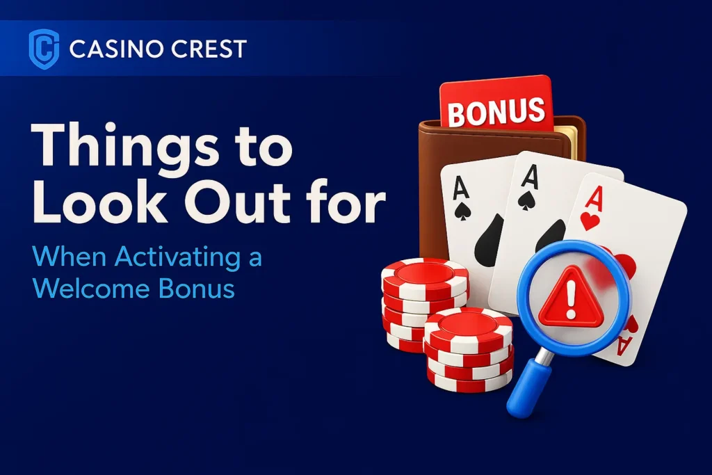 Things to look out for when activating a welcome bonus