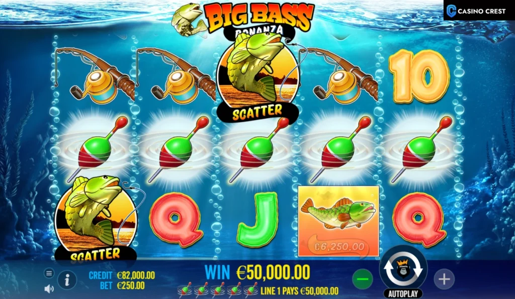 Big Bass Bonanza online slot game, Big Bass Bonanza online Casino Crest