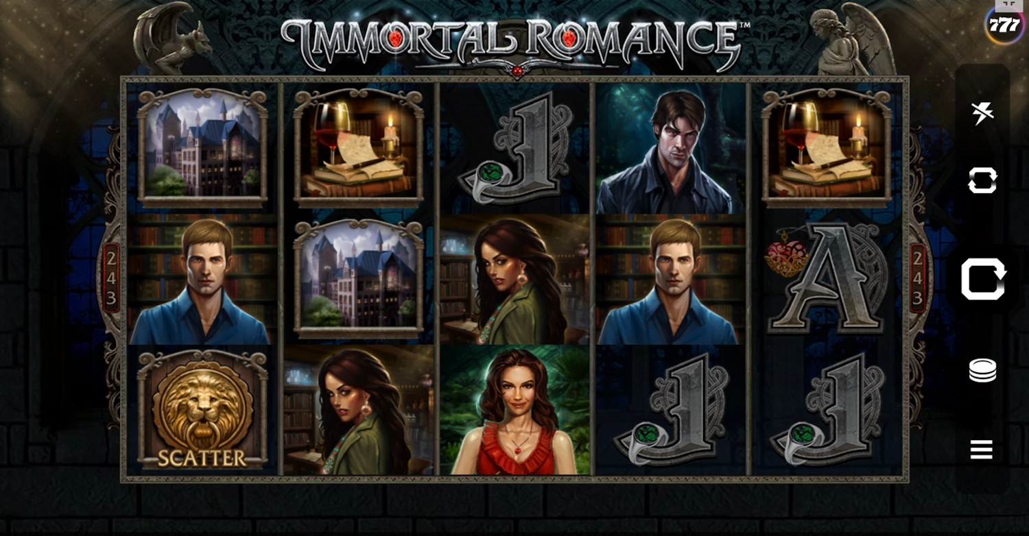 Immortal Romance slot gameplay