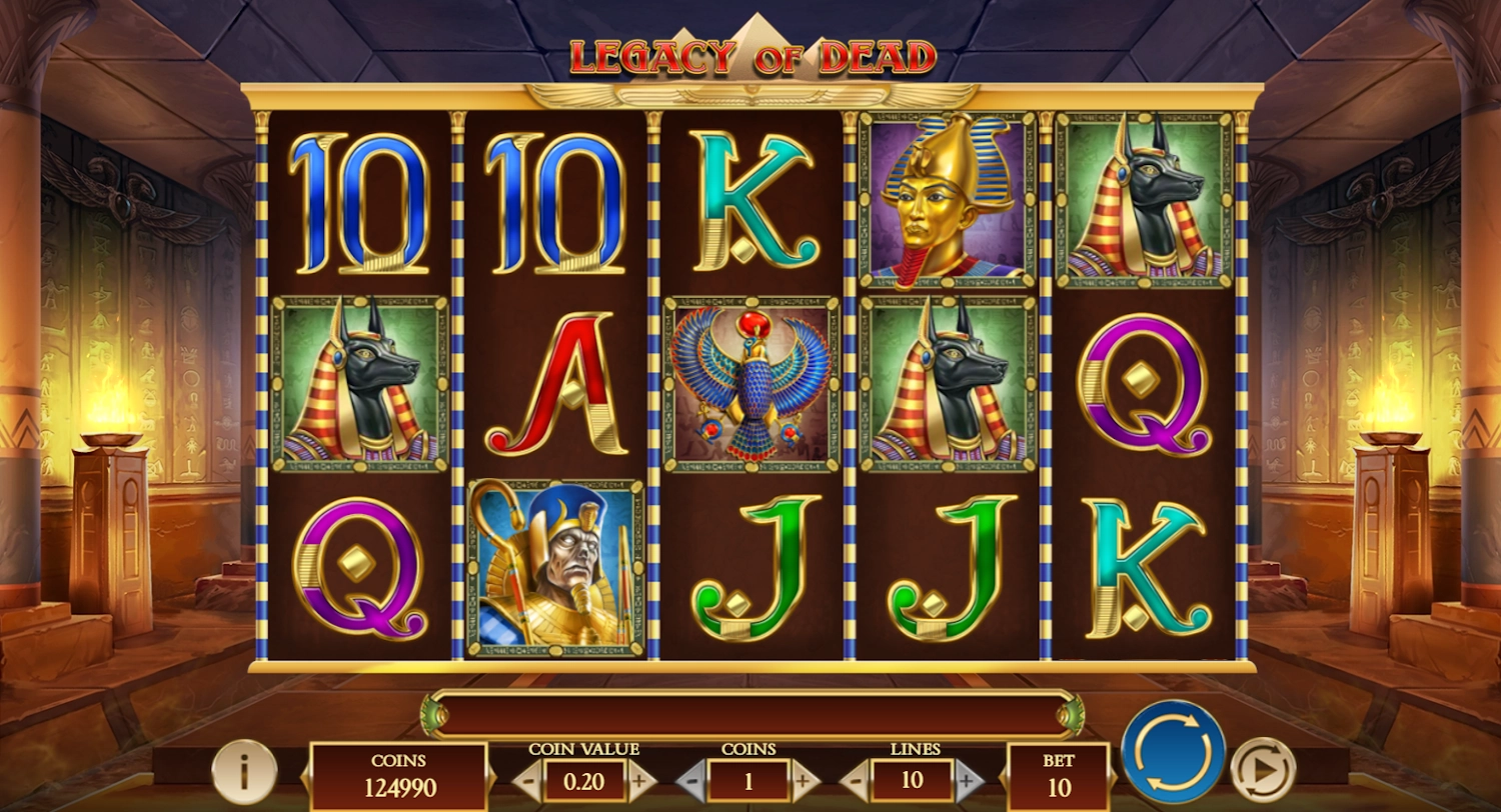 Legacy of Dead slot gameplay