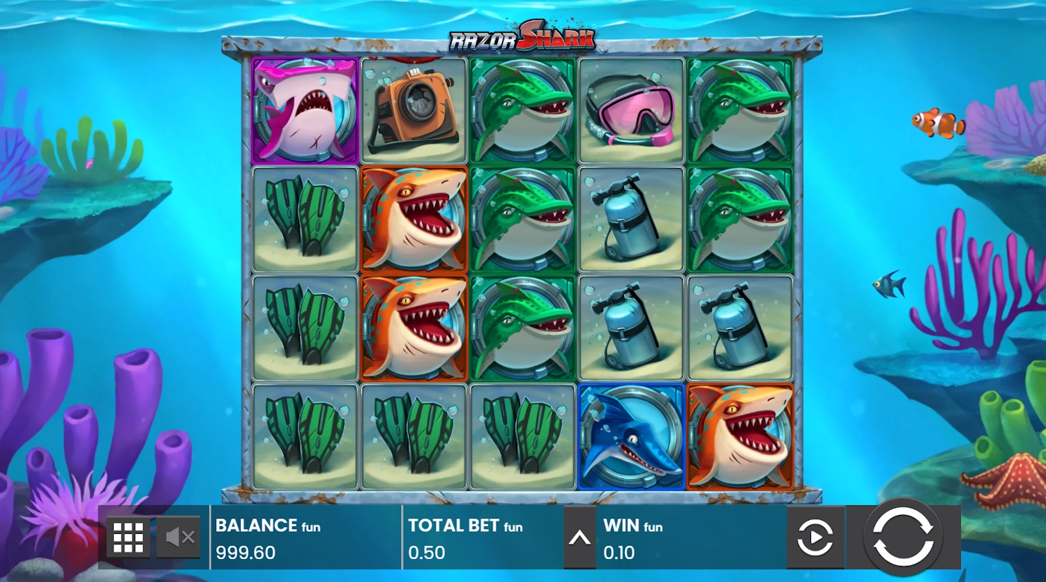 Razor Shark slot gameplay