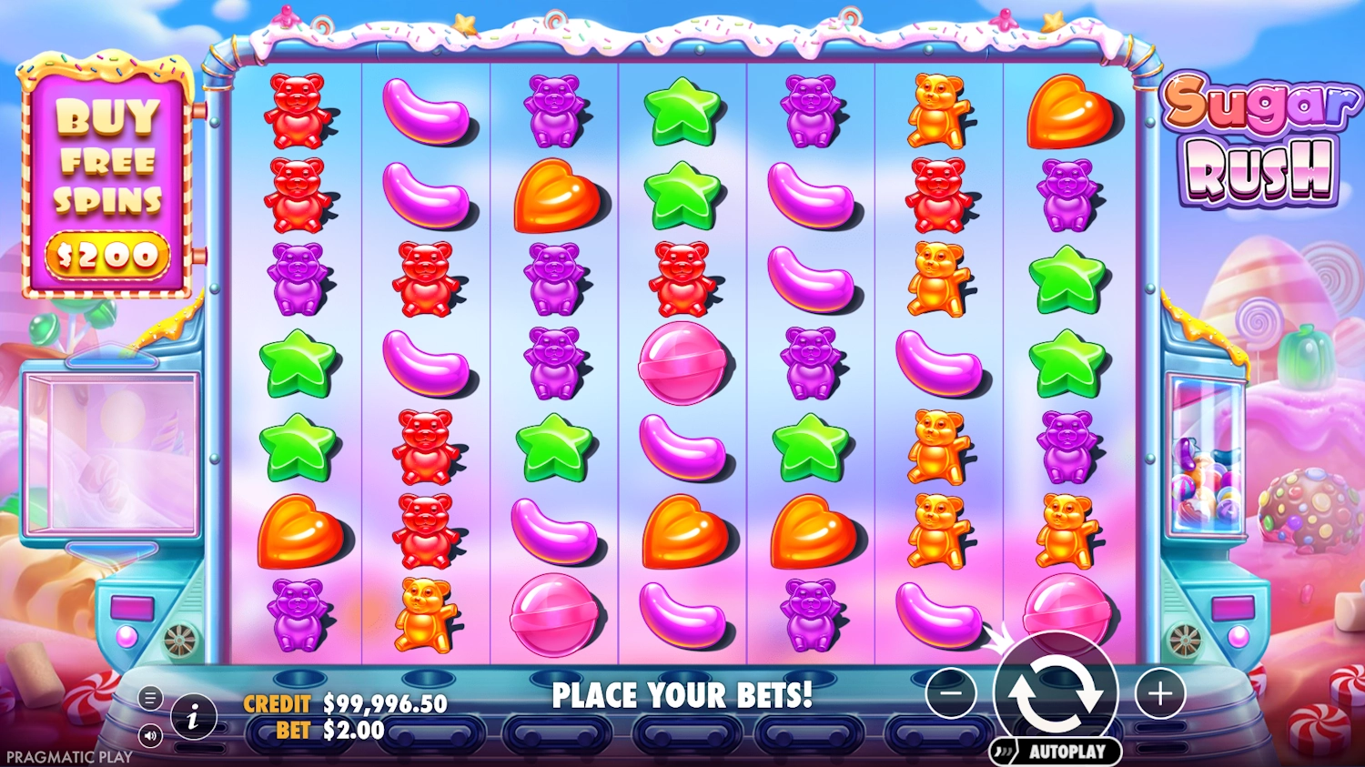 Sugar Rush slot gameplay
