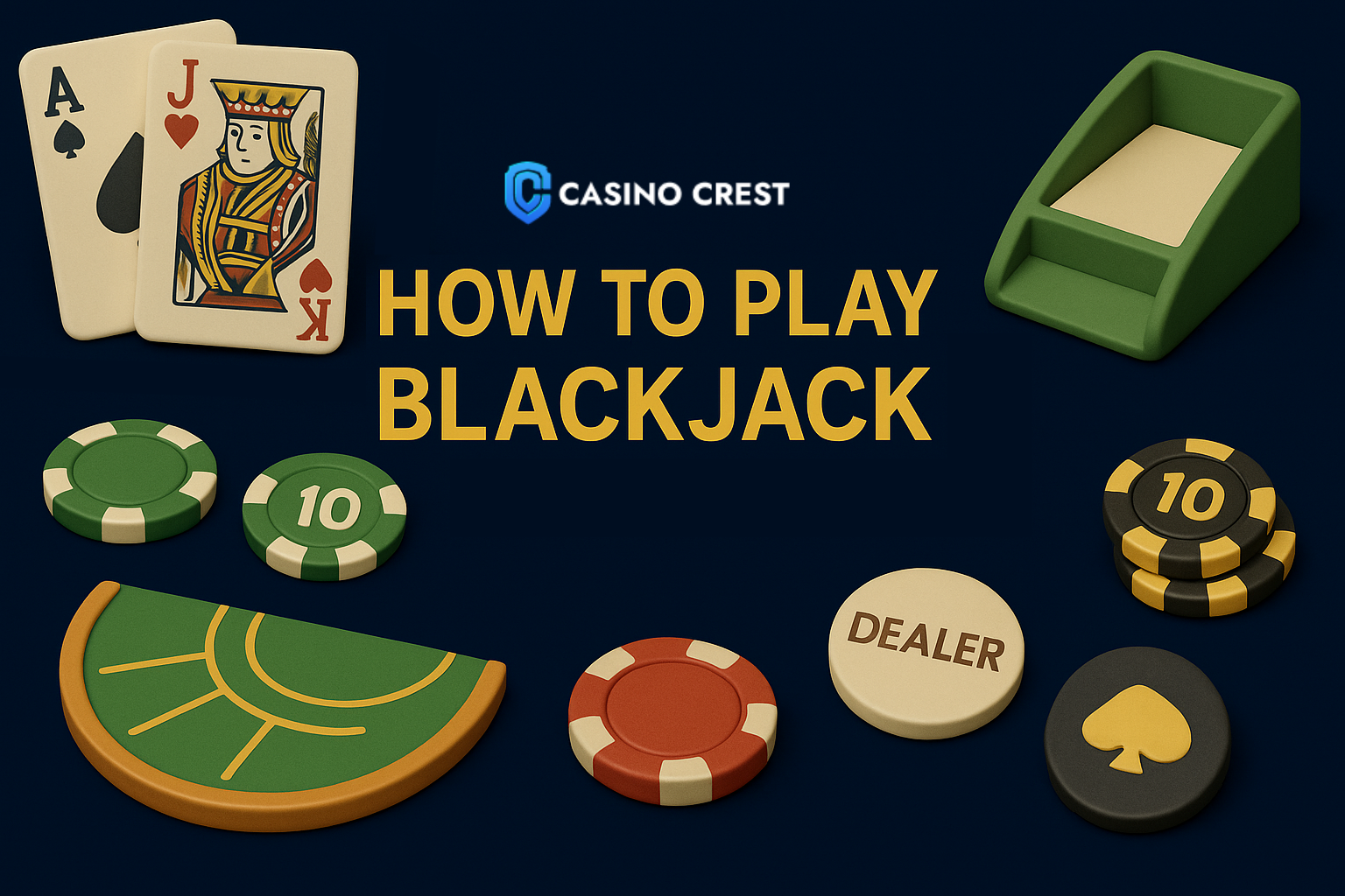 how to play blackjack, casino crest blackjack
