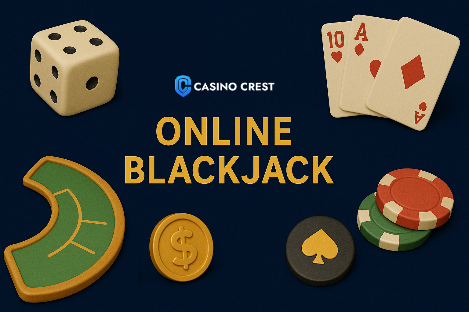 online blackjack, casino crest online blackjack