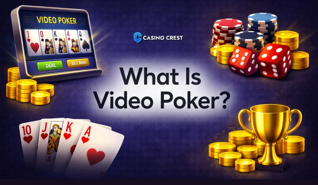 What is video poker, video poker casino crest