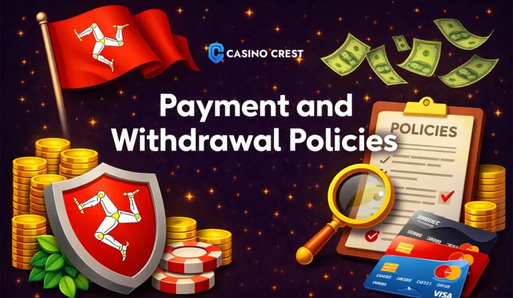 Isle of Men Payment and Withdrawal Policies Casino Crest
