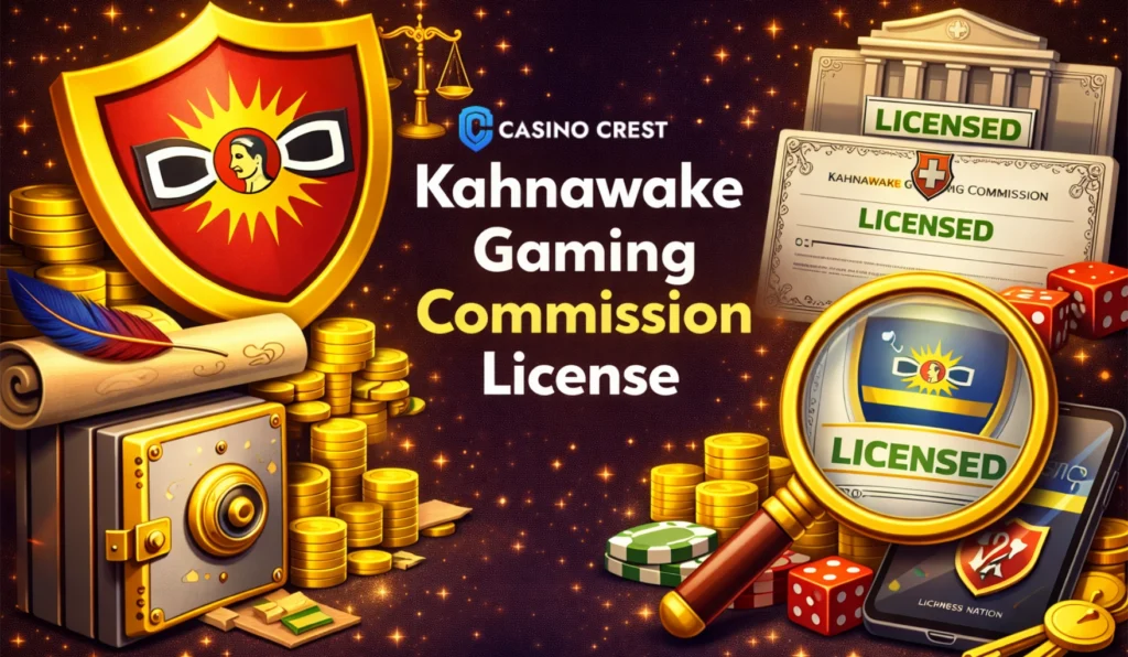 Kahnawake Gaming Commission Licence Casino Crest