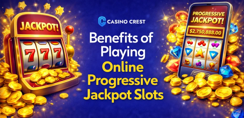 Benefits of playing online progressive jackpot slots at Casino Crest