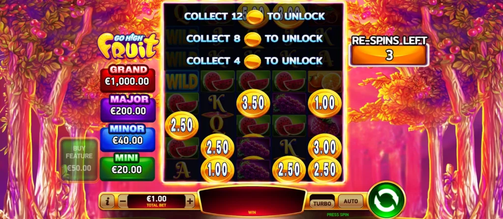 Go High Fruit Bonus Feature